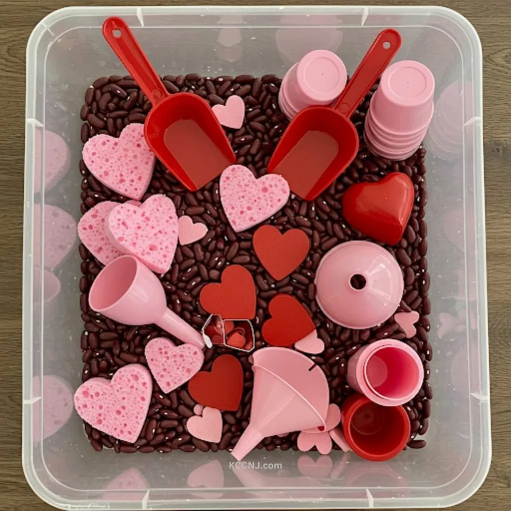 Heart-Themed Sensory Bin