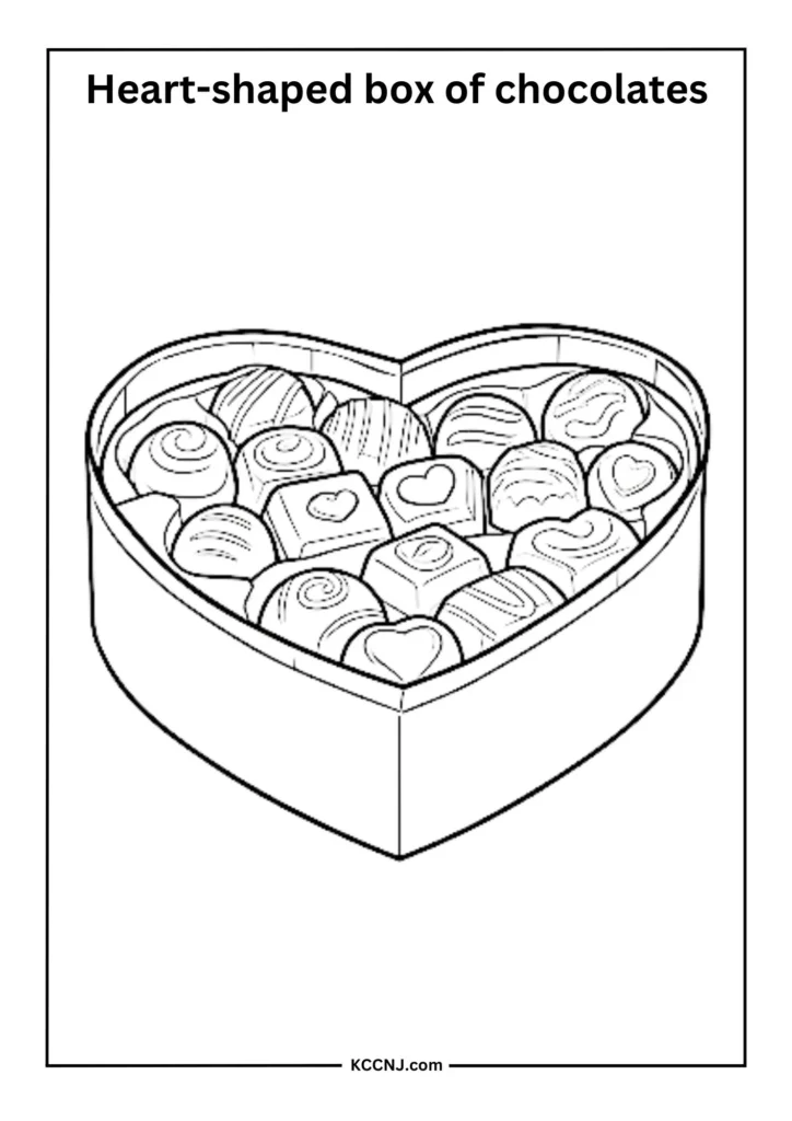 Heart-shaped box of chocolates