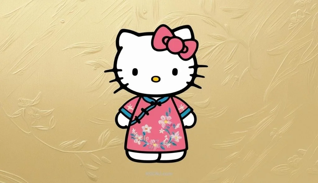 Hello Kitty in Traditional Chinese Dress