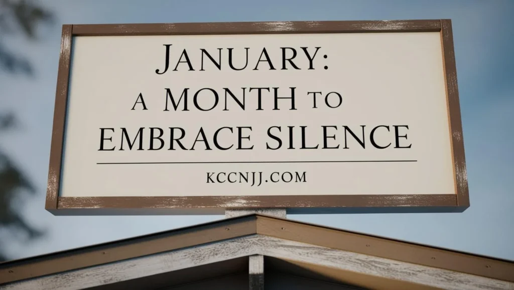 January A Month to Embrace Silence