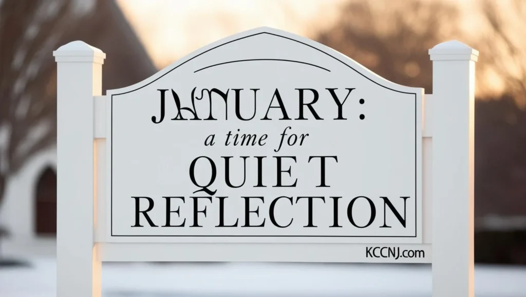 January A Time for Quiet Reflection