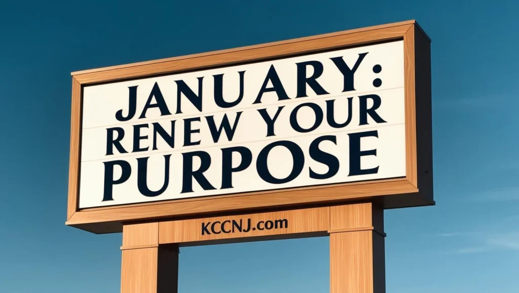 January Renew Your Purpose