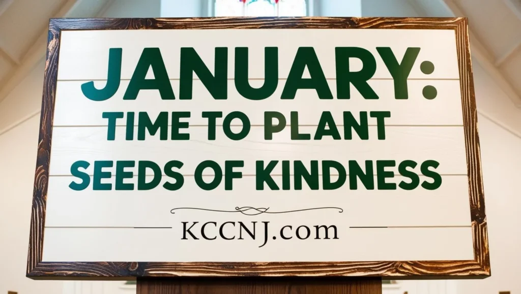 January Time to Plant Seeds of Kindness