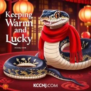 Keeping warm and lucky snake year meme