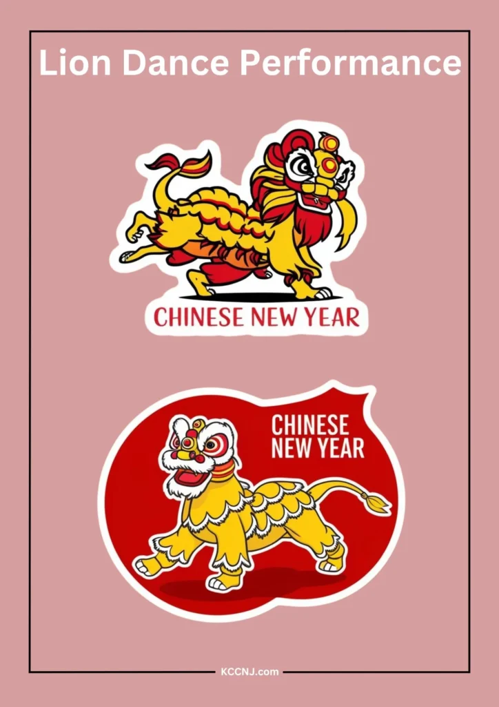 Lion Dance Performances Sticker