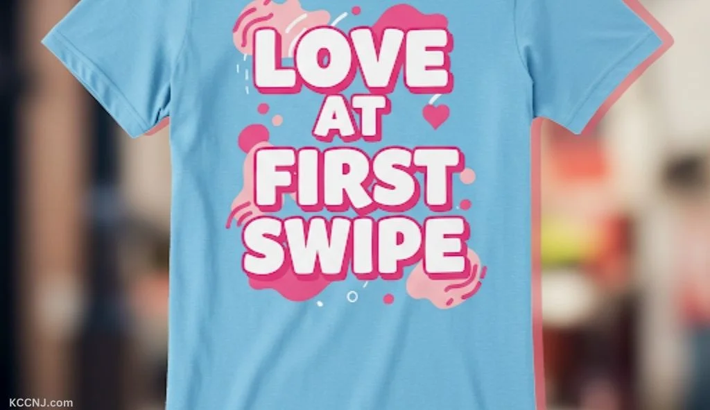 Love At First Swipe dating app inspired shirt