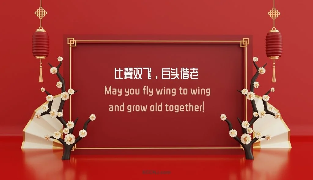 May you fly wing to wing and grow old together!