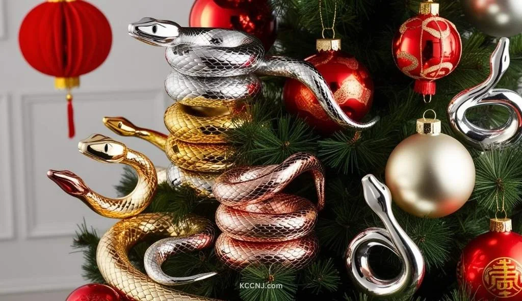 Metallic Snake Ornaments Tree