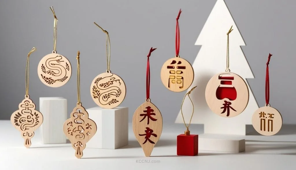 Minimalist Wooden Ornaments Tree