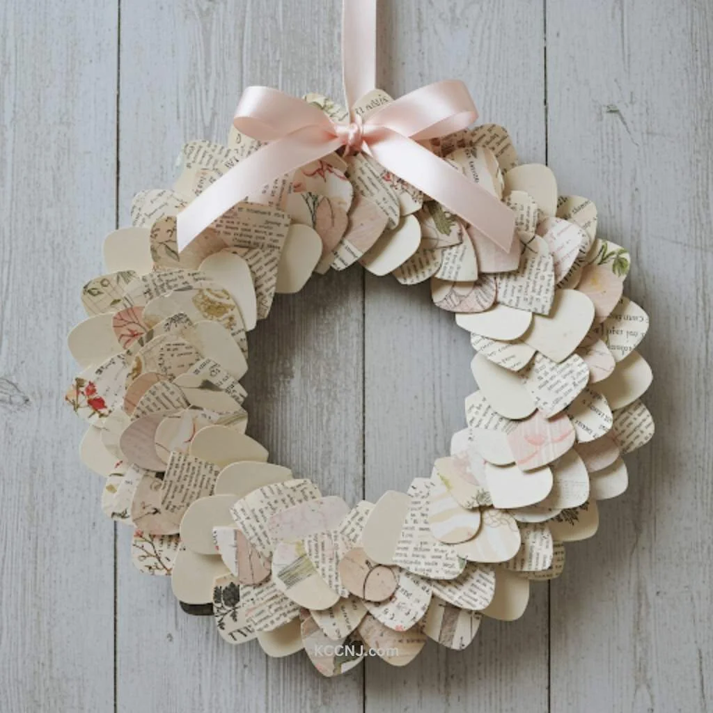 Paper Heart Wreath