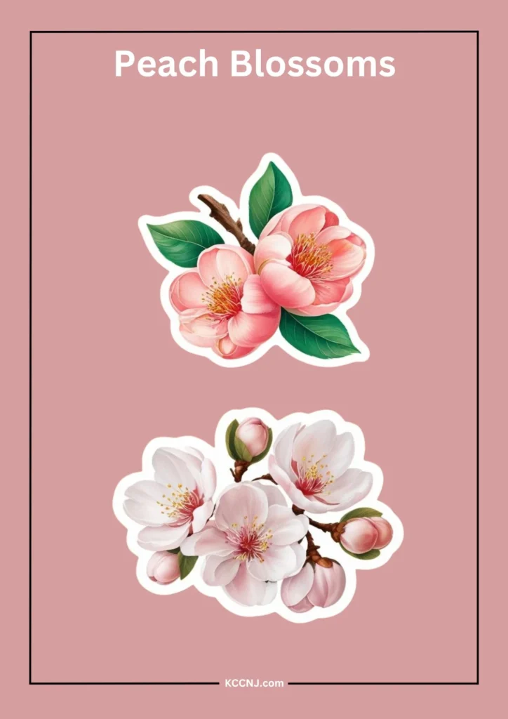 Peach Blossoms sticker