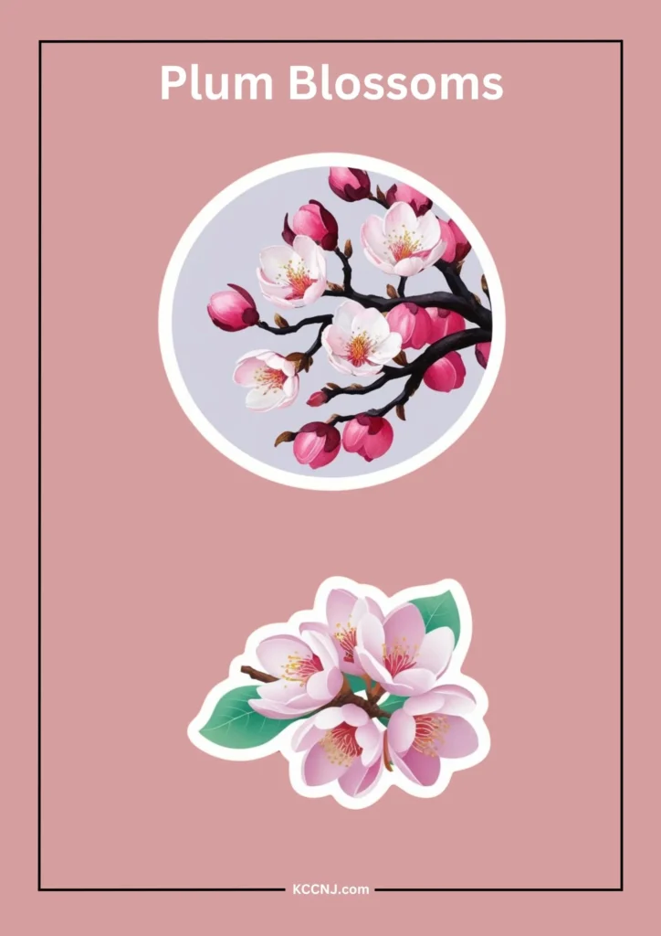 Plum Blossoms sticker