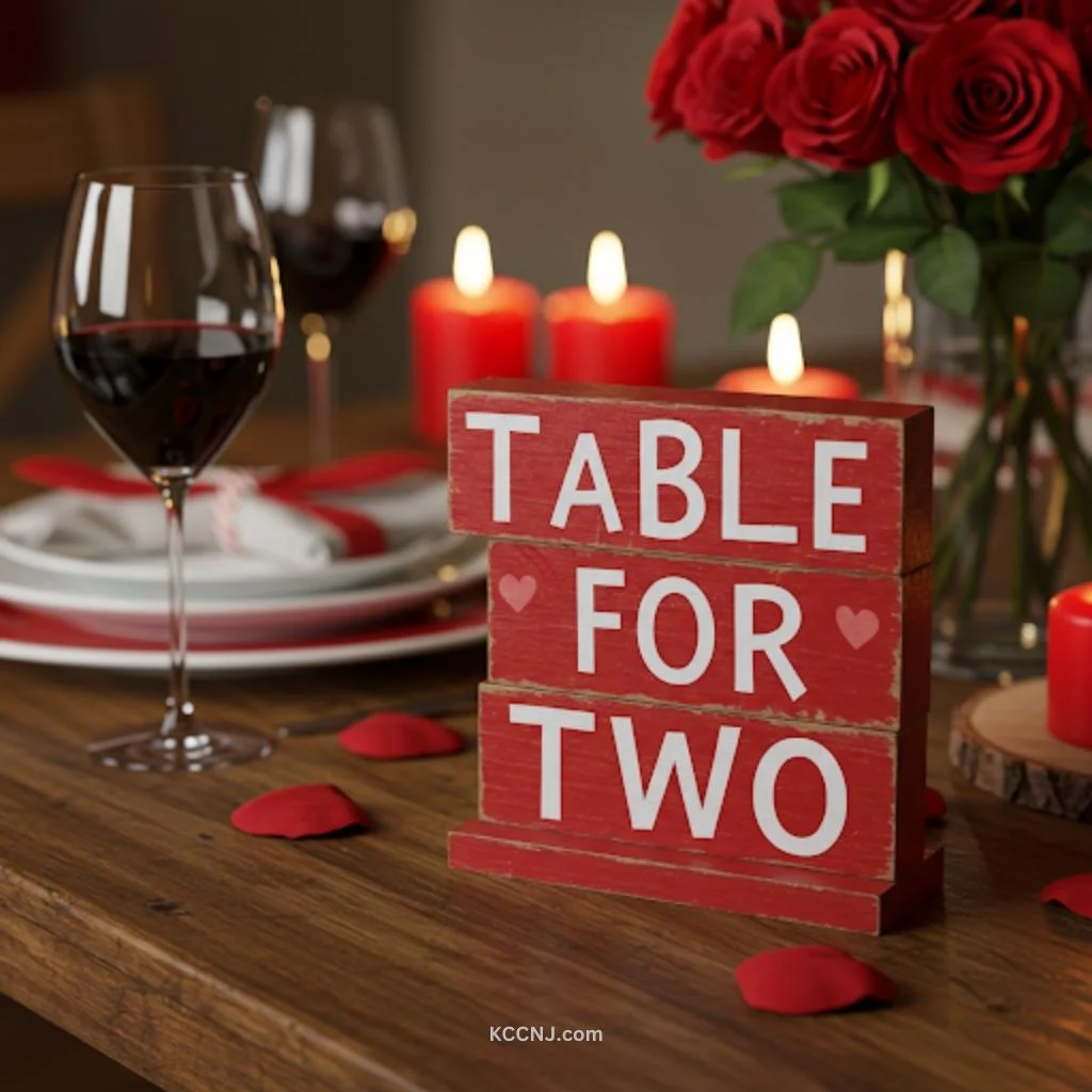 Romantic Dinner Table Sign