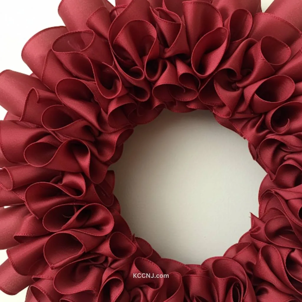 Ruffled Ribbon Wreath