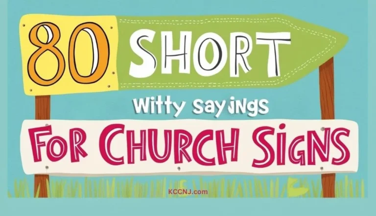 Short Witty Sayings for Church Signs