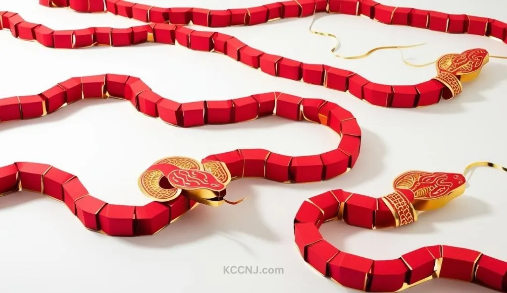 Snake-Shaped Paper Chain