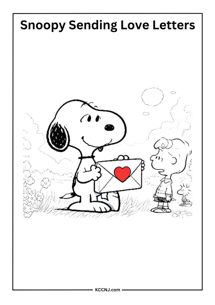 Snoopy Sending Love Letters