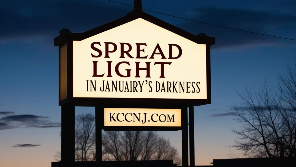 Spread Light in January's Darkness