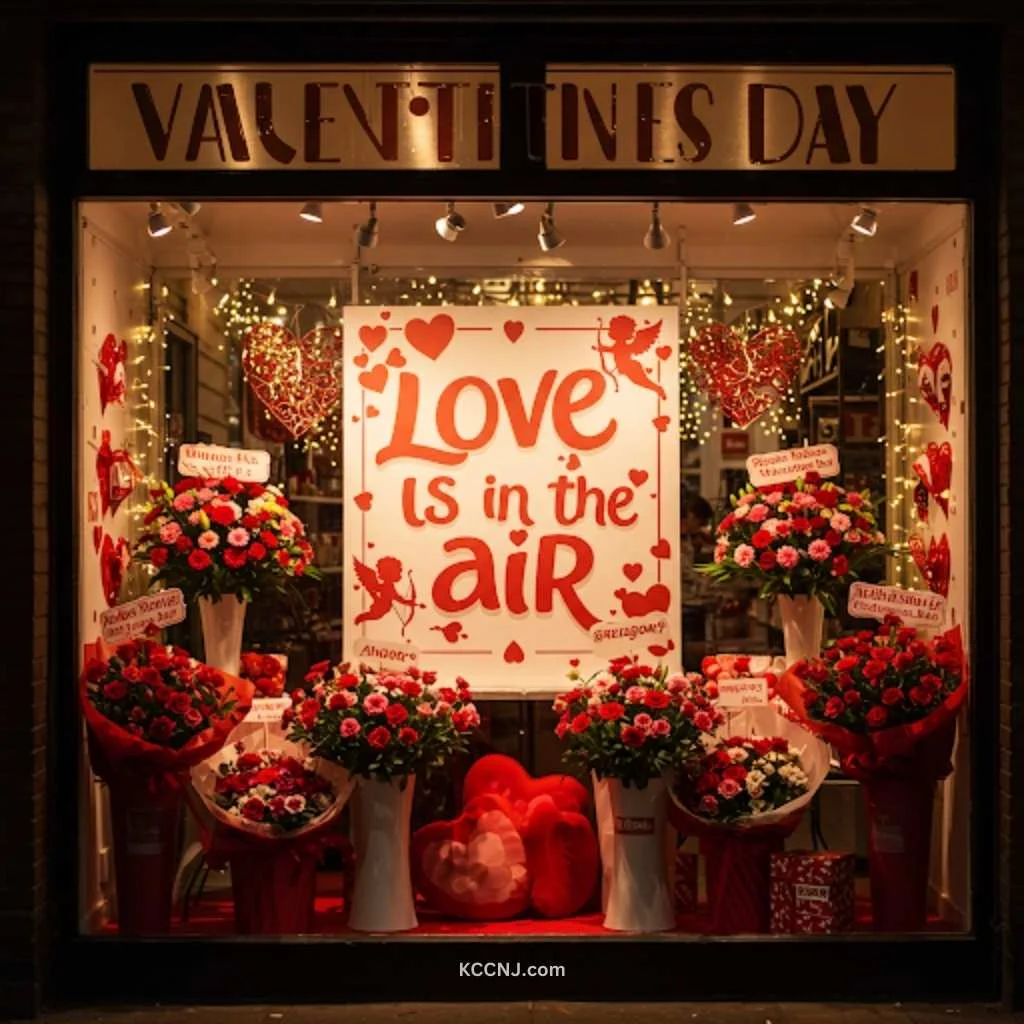 Storefront Display for valentines