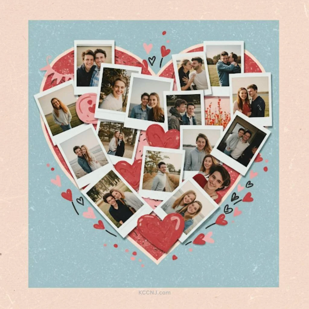 Valentine Heart Photo Collage