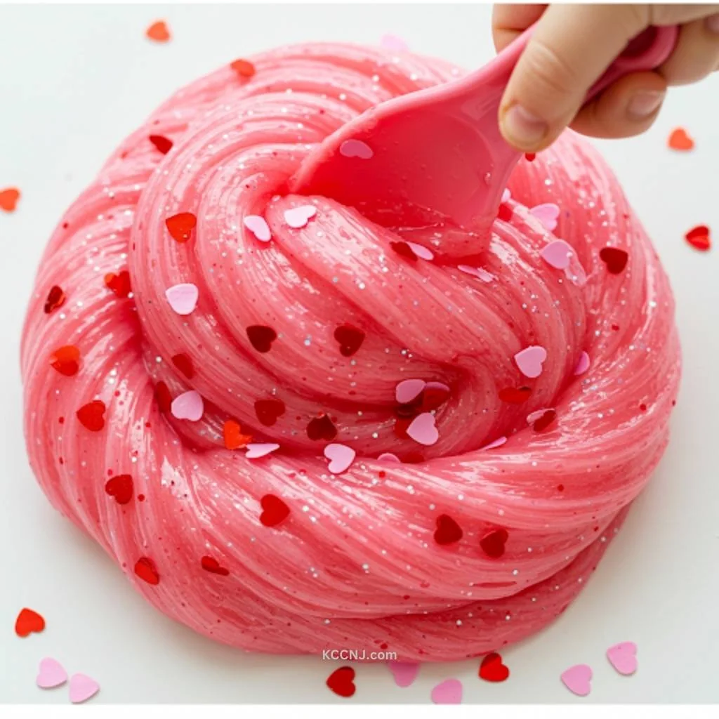 Valentine's Day Slime craft for toddlers