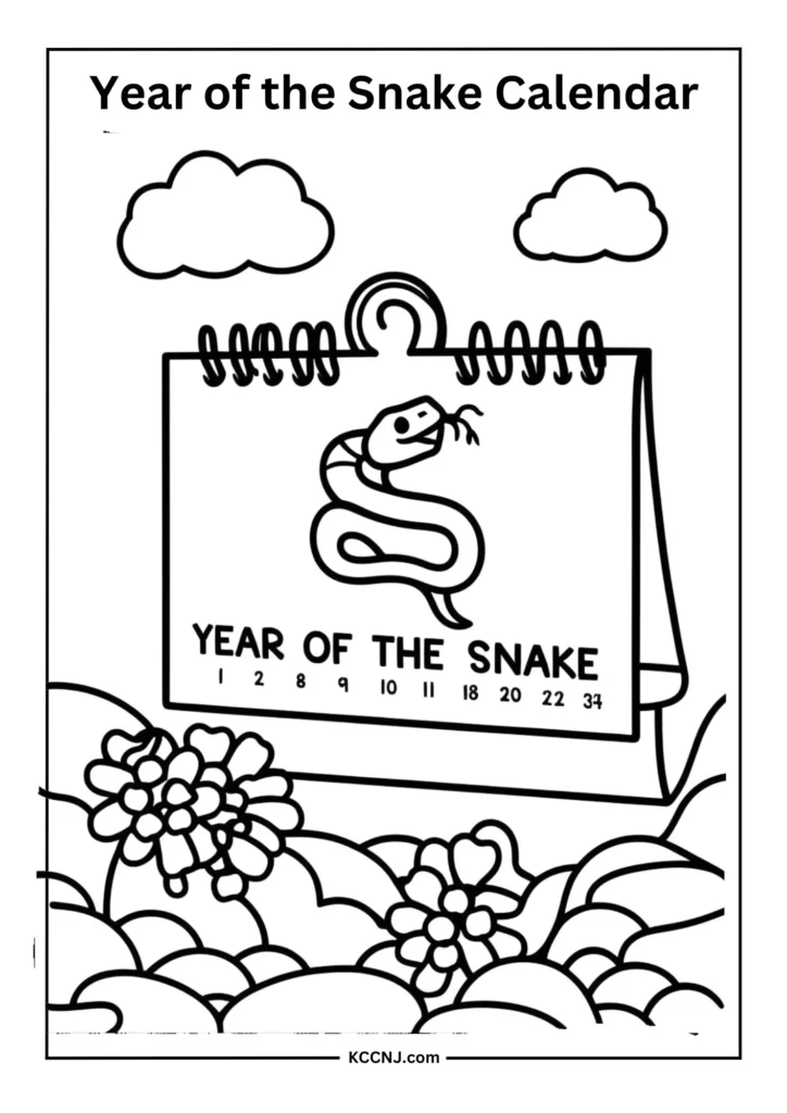 Year of the Snake Calendar