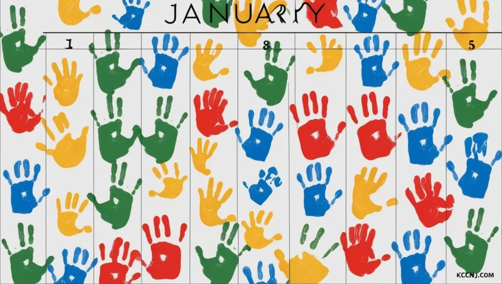 January Calendar Handprint