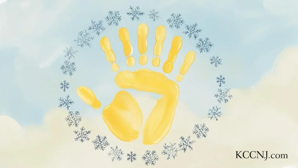 Winter Sun Handprint