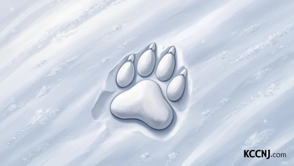 Arctic Fox Handprint