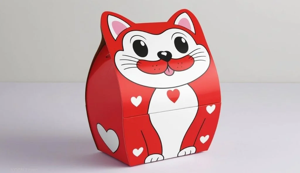 Cartoon Cat Character box