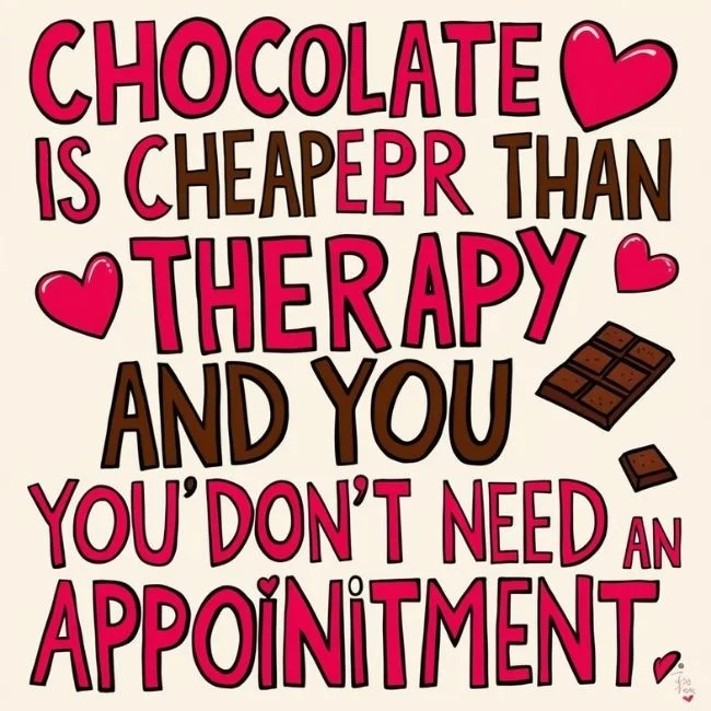 Chocolate Lovers' Quips Valentines day quote