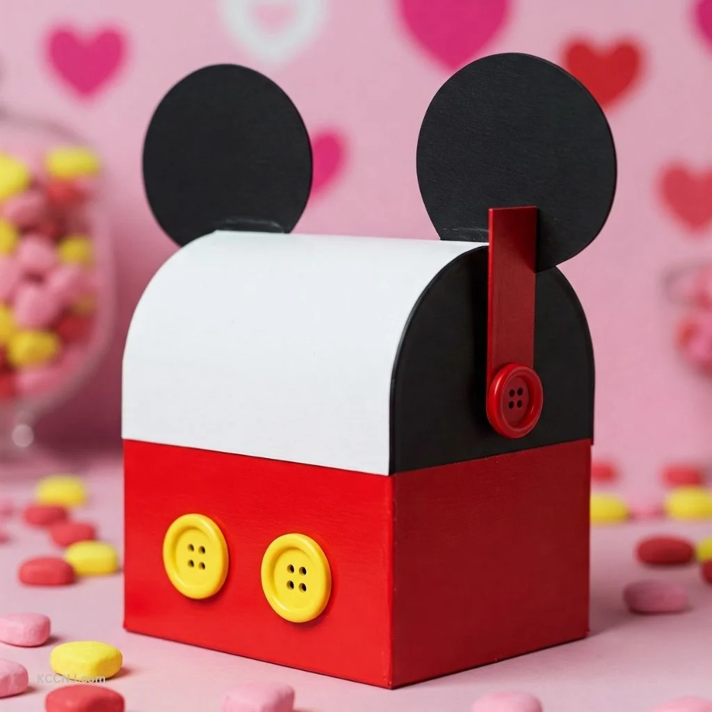 DIY Mickey Mouse Valentine's Day Mailbox