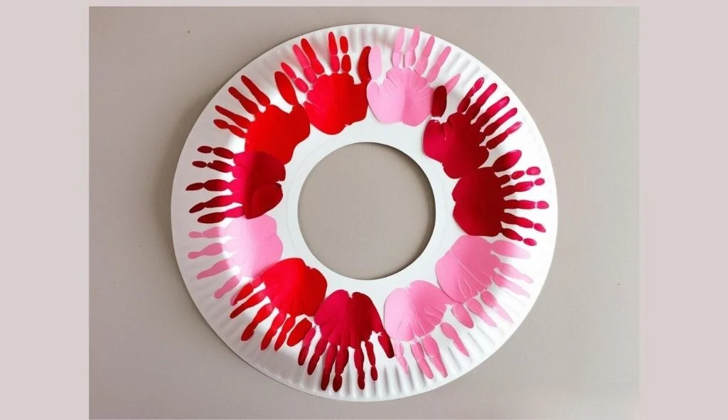 Handprint Heart Wreath