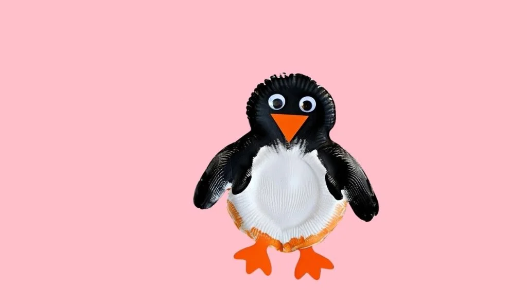 Handprint Penguin Valentine