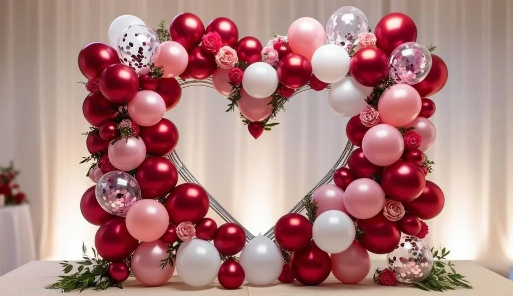 Heart-Shaped Balloon Arches