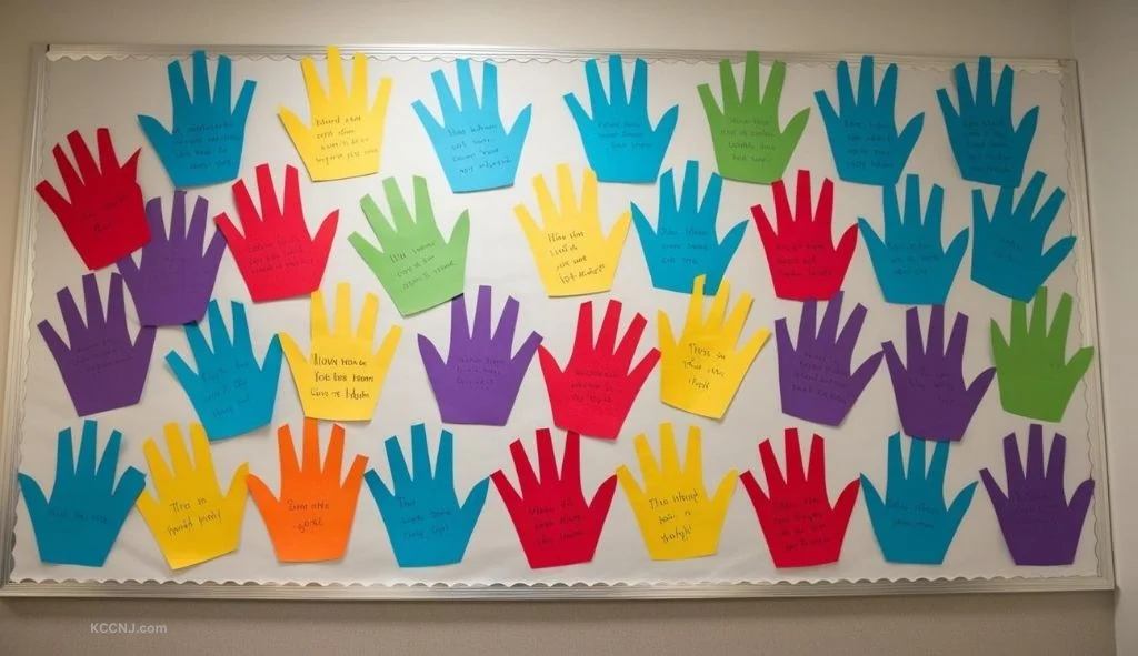 Helping Hands bulletin board