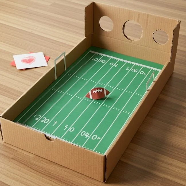 Interactive Football Play Valentine Box