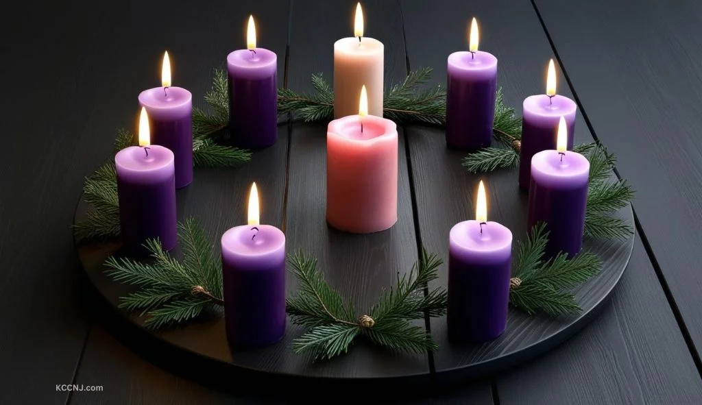 Lenten Candle Display