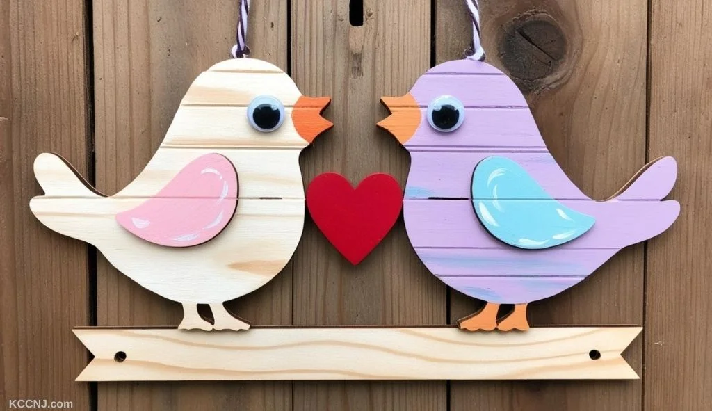 Love Birds Door Hanger