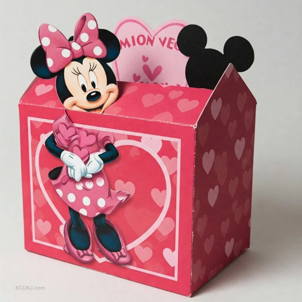 Mickey and Minnie Mouse Valentine Card Box