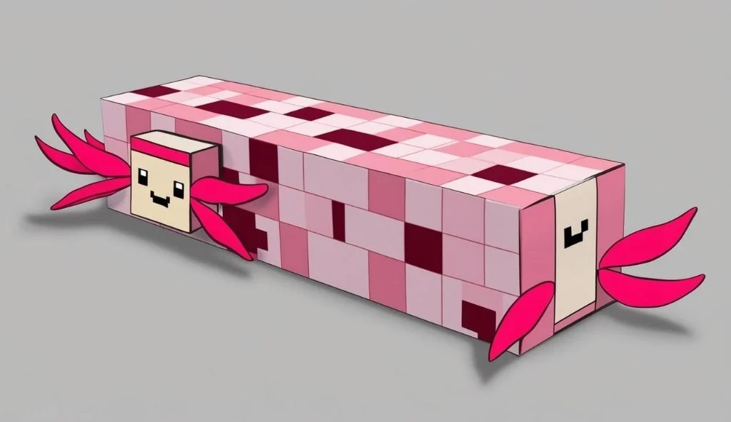 Minecraft Axolotl Box