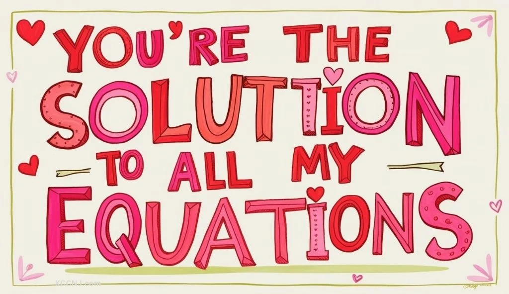 Physics and Math Jokes Valentines