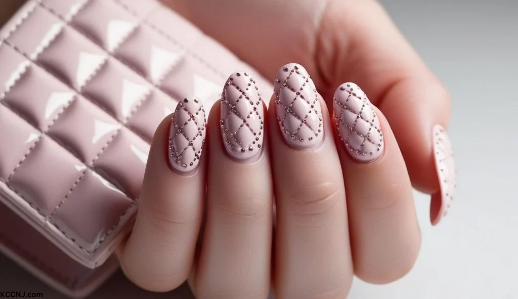 Quilted Nail Art valentine