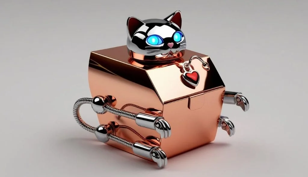 Robot Cat Container