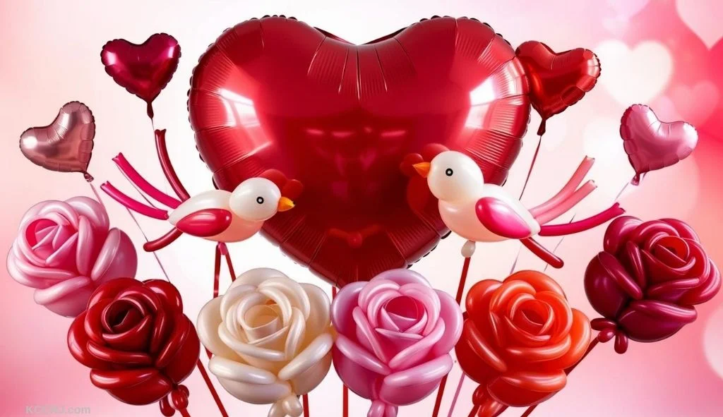 Valentines Balloon Sculptures idea