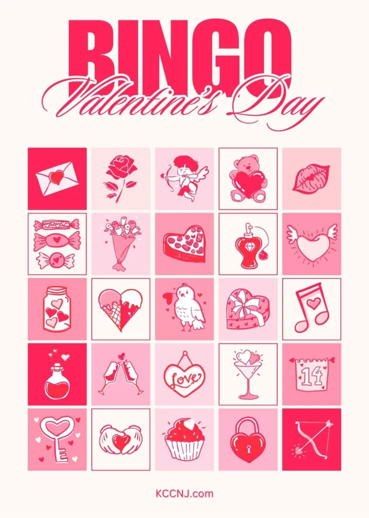 Valentine's Day Bingo Card