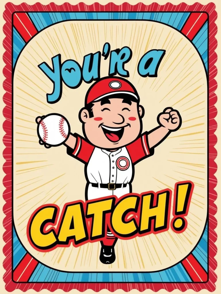 You're a catch_ with a baseball theme