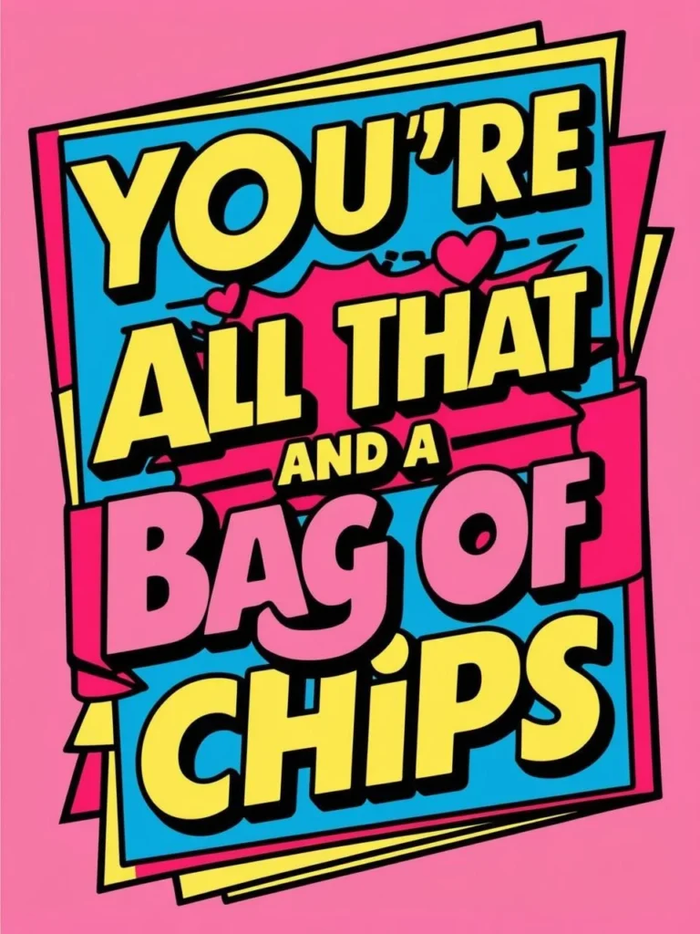 You're all that and a bag of chips_ with 90s-style graphics