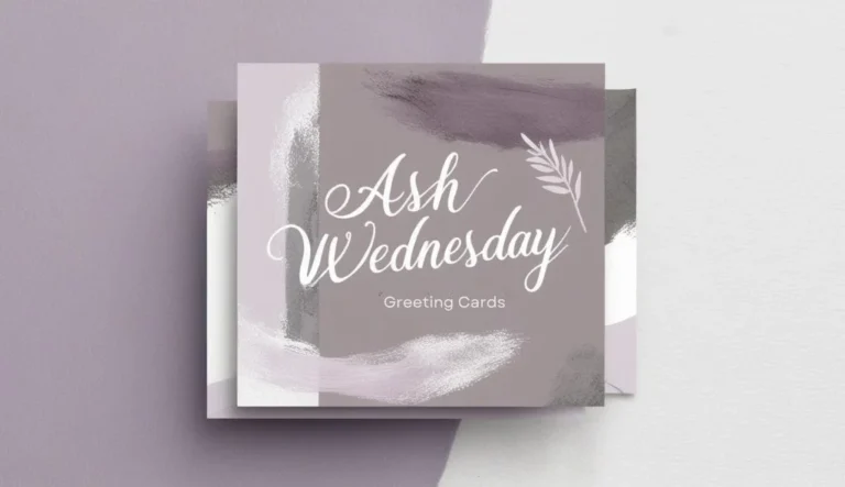 Greeting cards for ash wednesday