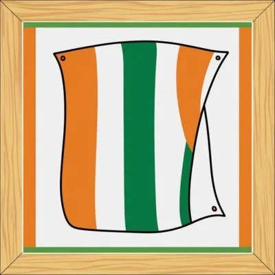 Irish Flag drawing